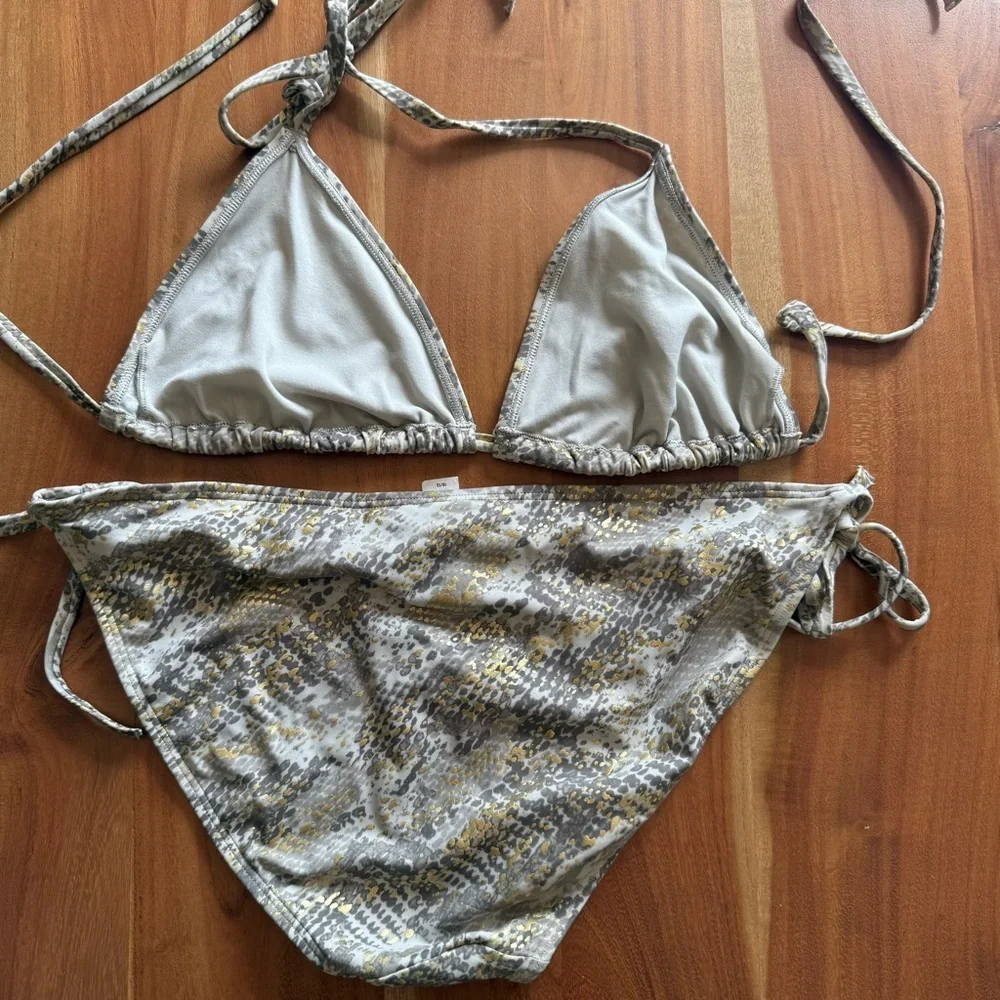 Stylish Snake Print Bikini Set - Picture 5 of 5